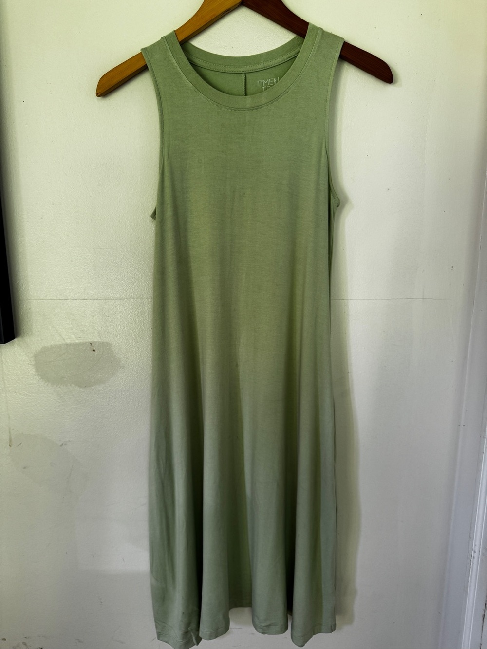 Sleeveless Mint Green Midi Swing Dress